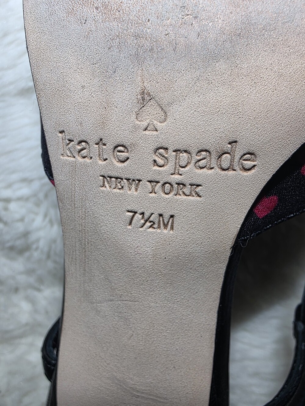 Kate Spade Daxton Heart Bow Pointed Toe Kitten Heel Slingback Pumps 7.5 M - Picture 12 of 13